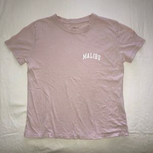 brandy melville pink malibu jamie shirt